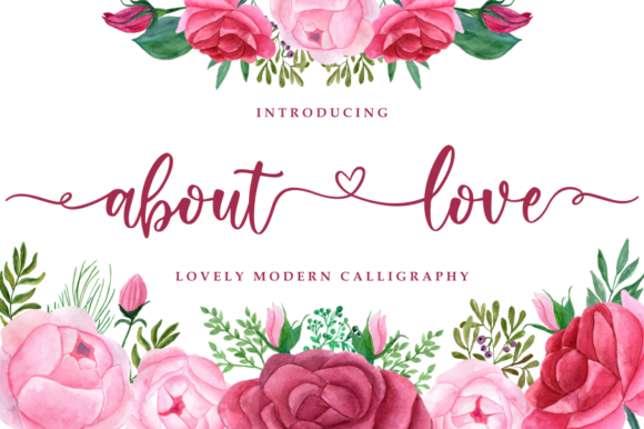 About Love: A Modern Calligraphy Font for Web Design