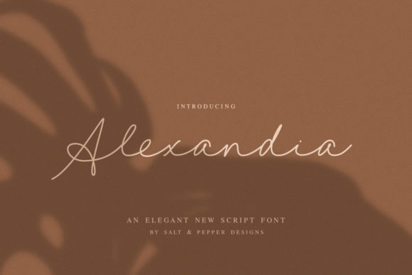 Alexandia: A Handwritten Font for Modern Web Design