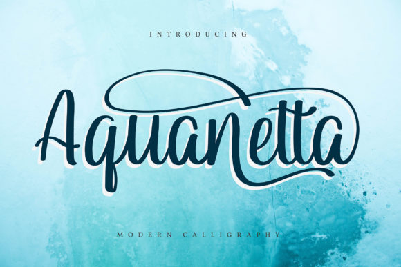 Aquanetta: A Beautiful Script Font for Makers
