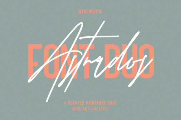 Astrados Signature: A Versatile Duo Font for Crafters