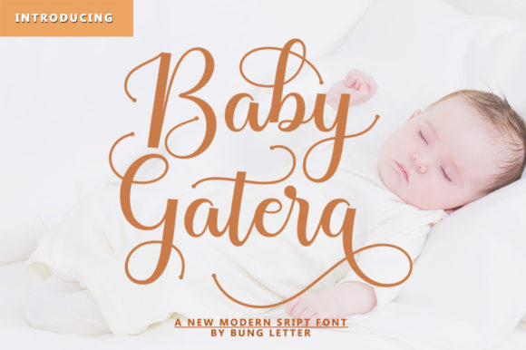 Baby Gatera: A Romantic Script Font for Web Design
