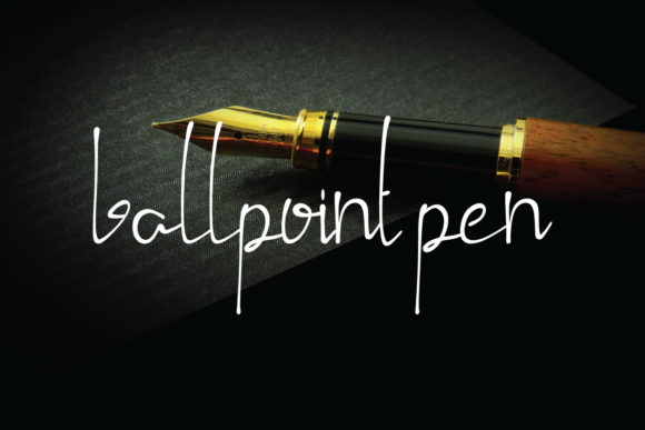 Ballpoint Pen: A Handwritten Font for Editorial Design