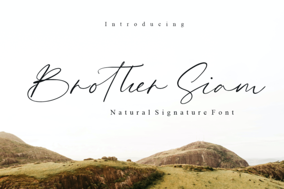 Brother Siam: A Romantic Script Font for Makers