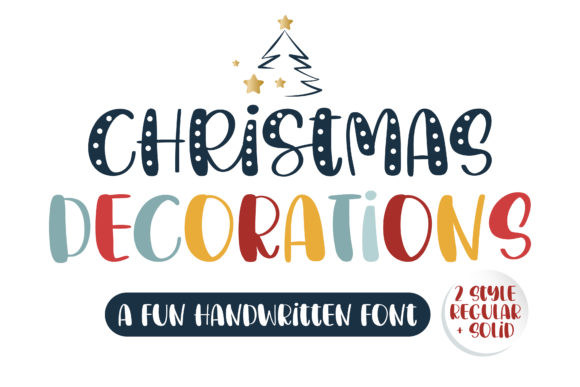 Christmas Decorations Font: A Handwritten Typeface for Brands