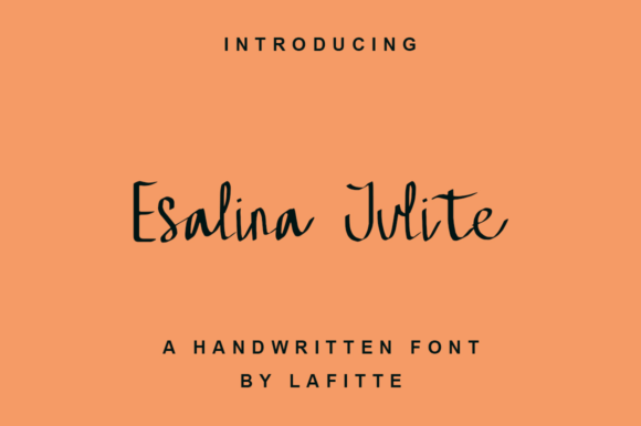 Esalina Julite: A Delicate Handwritten Font for Modern Brands
