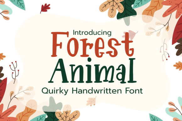 Forest Animal: A Quirky Handwritten Font for Web Design