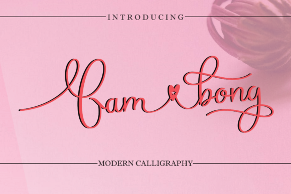 Gambong: A Romantic Script Typeface for Marketers