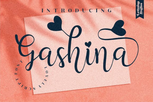 Gashina: A Romantic Script Font for Campaigns