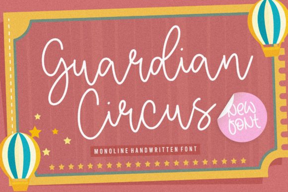 Guardian Circus: A Handwritten Font for Editorial Design
