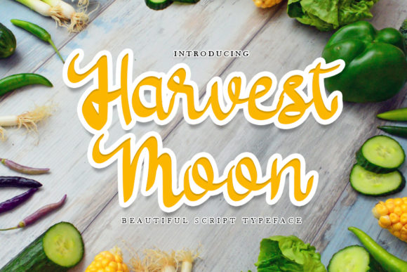 Harvest Moon: A Handwritten Font for Small Business Branding