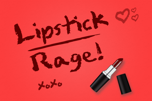 Lipstick Rage: A Bold Script Font for Brand Identity