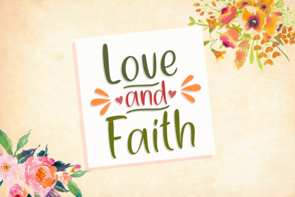 Love and Faith: A Romantic Script Font for Web Design