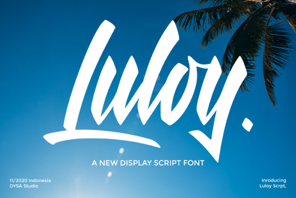 Luloy: A Brushed Handwritten Font for Crafty Brands