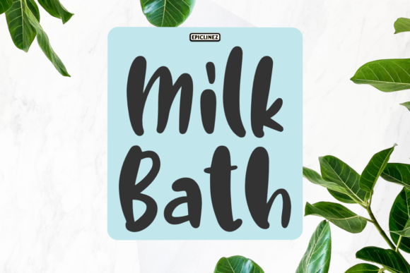 Milk Bath: A Friendly Handwritten Font for Branding