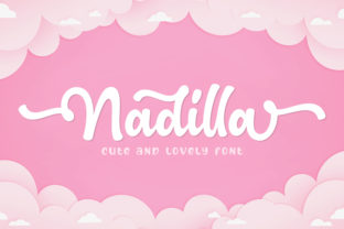 Nadilla: A Magical Script Font for Editorial Design