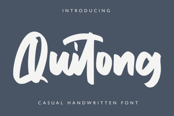 Quitong: A Bold Handwritten Font for Business Branding