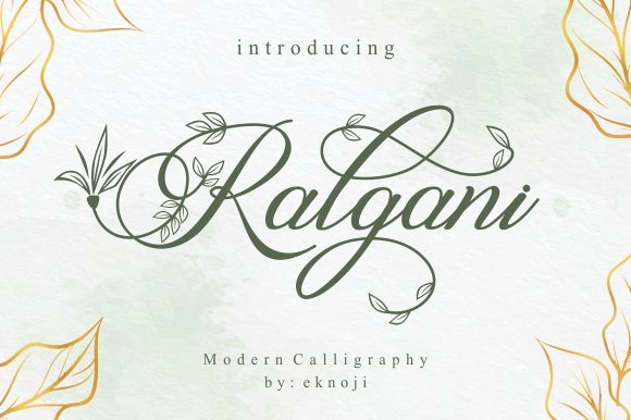 Ralgani: A Handwritten Font for Elegant Web Design