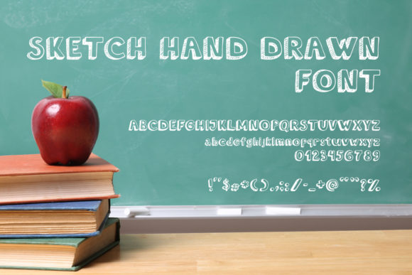 Sketch Hand Drawn Font for Crafters