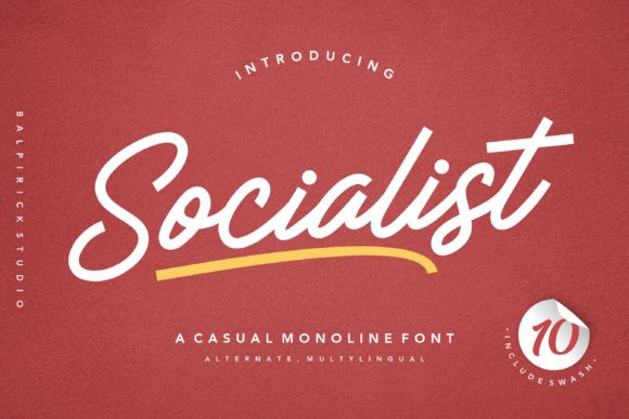 Socialist: The Handwritten Font for Crafters