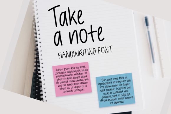 Take a Note: A Handwritten Font for Editorial Design