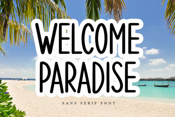 Welcome Paradise: A Handwritten Font for Web Design